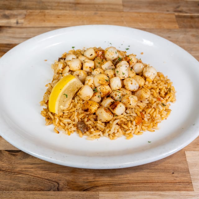 Bay Scallop Dinner.