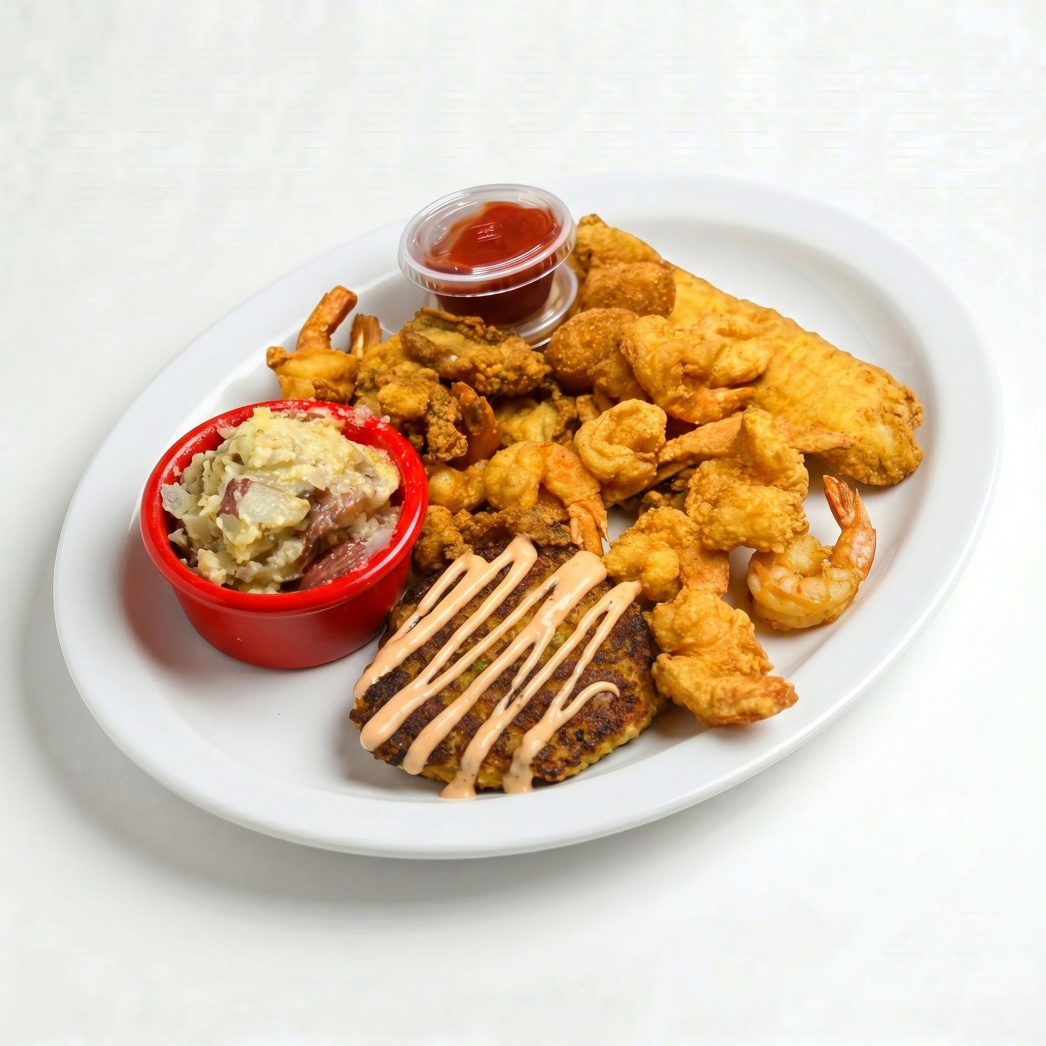 Fried Seafood Platter.