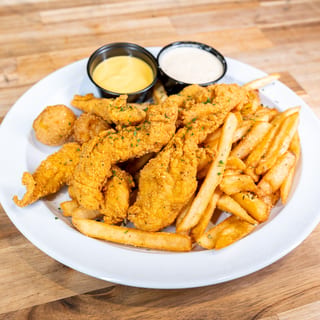 Chicken Tender Basket and Fries