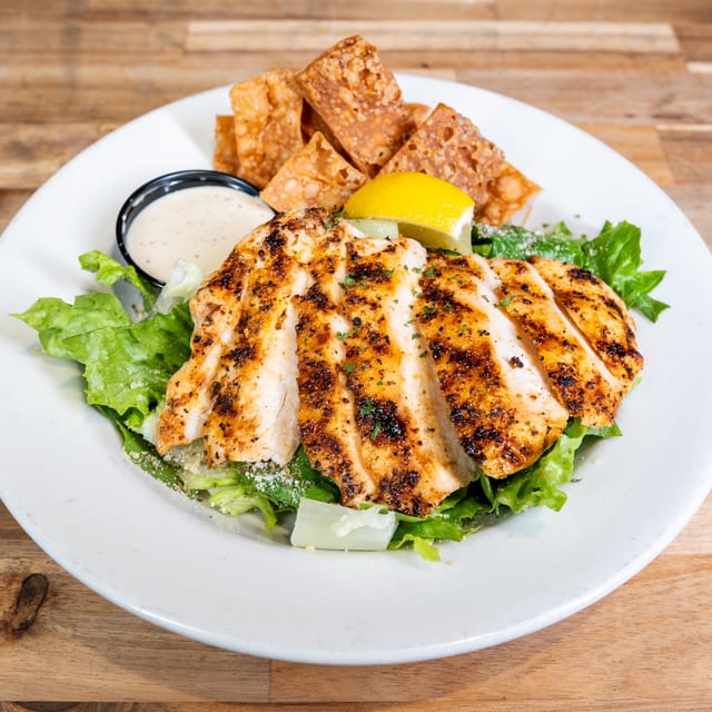 Grilled Chicken Caesar Salad.